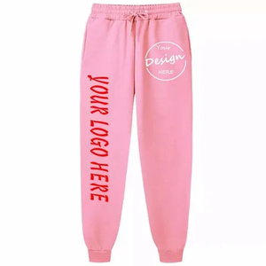 Pantalon de jogging en coton de haute qualité pantalons de survêtement décontractés d'hiver surdimensionnés pour hommes Logo personnalisé mi plat jambe large épais Service OEM - Product Image 2