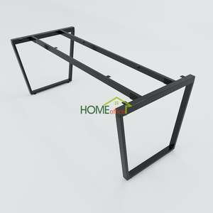 HBTC008-Minimalist Modern Assembly Meeting <b>Table</b> 180x80 Trapeze Concept MDF Material for <b>Office</b> Conference Room Workspace Hotel - Product Image 3