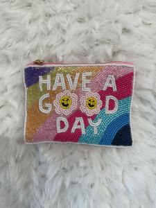 Bolsa de Algodón con Cuentas, Monedero Bordado a Mano, Mini Monedero Occidental con Cierre de Cremallera, Colores Mezclados, Cartera Tribal con Cuentas, Personalizable - Product Image 2