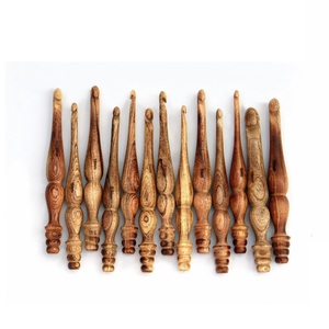 Handmade 13-Piece Crochet Hooks Set with Holder and Yarn Bowl 3.5 <b>Mm</b> to <b>12</b> <b>Mm</b> <b>Knitting</b> Crocheting <b>Needles</b> - Product Image 1