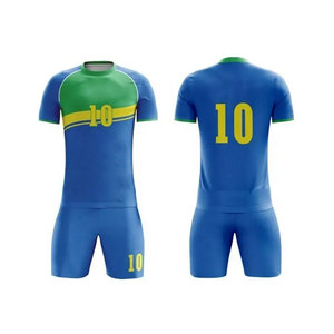 ชุดฟุตบอลสำหรับผู้ชายชุดฟุตบอลสำหรับผู้ชายแขนสั้นแห้งเร็วสวมใส่สบายทำจากโรงงาน - Product Image 3