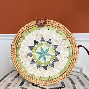 Sacs en fibre de rotin écologiques, sacs à main de Bali, sacs à main les plus vendus, pochette personnalisée avec logo imprimé, support pour la personnalisation. - Product Image 3