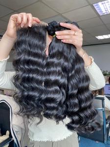 ผมหยักศกธรรมชาติแบบไม่ผ่านกระบวนการในเวียดนามผมมนุษย์แท้จัดทรงผมสำหรับคนทำผมมนุษย์แท้จำนวนผมสำหรับมัดเกรดคลื่น - Product Image 3