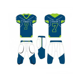 Uniformes de fútbol americano personalizados de alta calidad Nuevas camisetas de manga corta con técnica de sublimación de impresión de nombre de equipo - Product Image 3
