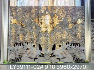 Dalle de comptoir en pierre de luxe rétroéclairée du Brésil, Quartzite Patagonia translucide, Quartzite Cristallo <span class=keywords><strong>Pandora</strong></span> à jointure apparente pour carrelage mural - Product Image 2