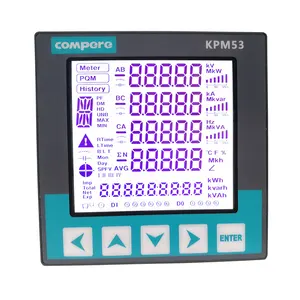 Meteran listrik Digital, instrumen listrik Digital Meter dapat diprogram AC Ammeter LCD 3 fase Ammeter