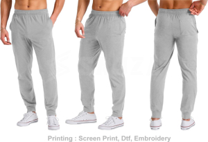 Jogging en coton personnalisé Originals, pantalon de survêtement en jersey pour hommes avec poches - Product Image 2