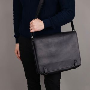 Sac à ordinateur portable vintage en cuir véritable pour homme de haute qualité, imperméable, pour les voyages d'affaires, en matériau PC, personnalisable, LLB-0160 - Product Image 1