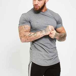Ropa deportiva atlética de entrenamiento personalizada para hombre, camiseta de gimnasio de punto de alta calidad, cuello redondo, deportiva de secado rápido para Fitness Athletic - Product Image 4