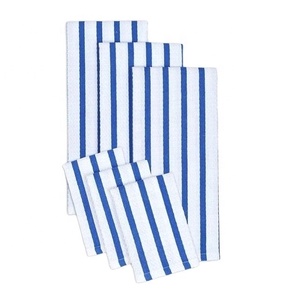 Vente chaude100 % coton lin multi-usage serviette de cuisine plat doux suspendu boucle serviettes très absorbant chic à la mode navire serviettes - Product Image 1