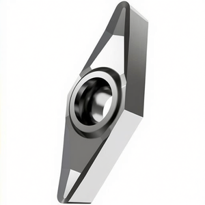 Inserto de Torneado Plateado con Recubrimiento PVD ISO VCGT 130302F-ALT0315 D.3.4mm, Herramienta Indexable con PU 10 - Product Image 2