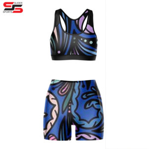 Sublimación transpirable Sujetador deportivo para mujer Diseño único Sujetador deportivo para mujer Sujetador deportivo de secado rápido para mujer - Product Image 4
