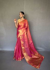 Saree ที่สวยงามด้วยการทอผ้า jacquard zari - Product Image 2