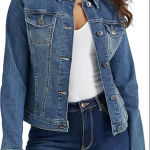 Vente en gros de meilleures vestes en denim épais pour femmes manteau à double couture résistant à la qualité supérieure doux lavé automne hiver - Product Image 1