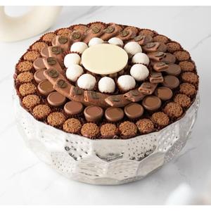 Cuenco de Metal plateado martillado hecho a mano exclusivo para mesa de comedor, Cuenco para dulces de servir Chocolate para boda, cuenco para servidor de postres - Product Image 1