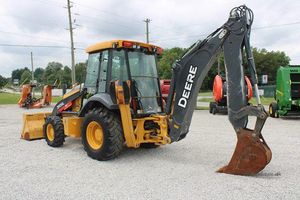 รถแบคโฮดีเซล John Deere 410 ปี 2024 พร้อมรถตักล้อยางหน้า  ใช้ปั๊ม KYB ประสิทธิภาพสูง รถตักล้อยางขนาด 3 ตัน  เครื่องยนต์ Caterpillar - Product Image 2