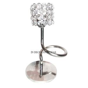 Finest Quality Metal High Grade Gold Plated Human Figure Designer Stand For Crystal Beaded <b>Round</b> Shape <b>Candle</b> Holder & Votive - Product Image 5