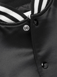 Veste de baseball en satin de haute qualité pour homme avec broderie de lettres, nouvelle mode, respirante, veste d'hiver - Product Image 5