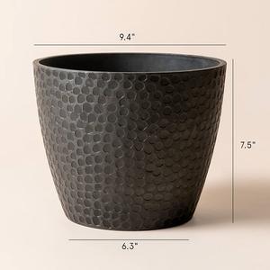 Pot de fleurs en métal noir pour salon balcon décoratif intérieur extérieur plantes de table maison et jardin - Product Image 3