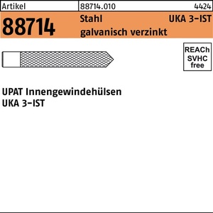Insertos roscados, manguito roscado interno R 88714 UKA IST M16x120, acero, 5 piezas, UPAT - Product Image 1