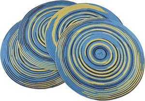 ที่รองจานลูกปัดทรงกลมทำด้วยมือสำหรับโต๊ะอาหารของตกแต่งคริสต์มาสงานเลี้ยงสังสรรค์ในครอบครัว - Product Image 3