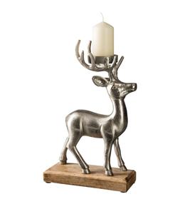Centre de table de style moderne en métal avec renne pour décoration de fête saisonnière dans les maisons élégantes - Product Image 6