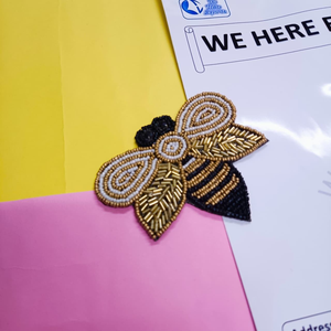 Handcrafted Beaded <b>Bee</b> Tea Coaster for Elegant Table Decor Made with Premium Glass Beads Ideal for <b>Gifting</b> and Home Styling - Product Image 4