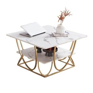 Gold Modern Luxury High Quality Rectangular Metal Top Coffee <b>Table</b> Adjustable Height <b>Stainless</b> <b>Steel</b> Frame 4-Year Warranty - Product Image 6