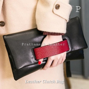 Pochette en cuir élégante la plus vendue Design pliable de style tendance Portabilité pratique Transporter les essentiels avec style - Product Image 6