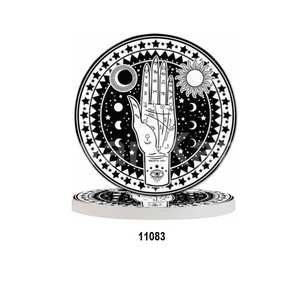 Sous-verres en cuivre pur de Mule de Moscou de forme ronde martelée pour tasses en cuivre verres à cocktail et petites bouteilles de vin - Product Image 3