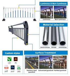 Barandilla de Seguridad Peatonal de Acero Personalizada para Calles Urbanas, Seguridad Vial y Proyectos de Ingeniería Municipal - Product Image 3