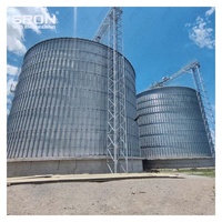 Silo de Acero Galvanizado en Caliente de Doble Capa SRON SILO de 50-15,000T de Capacidad para Almacenamiento de Granos, Económico, con Monitoreo PLC para Fábrica