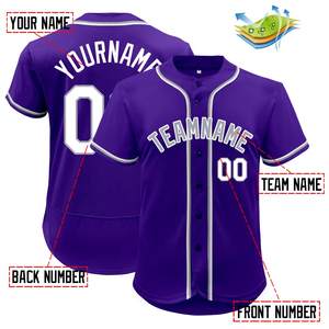Maillots de baseball Impression par sublimation de haute qualité Maillot de baseball respirant pour hommes avec bouton 100% Offre Spéciale en tissu polyester - Product Image 6