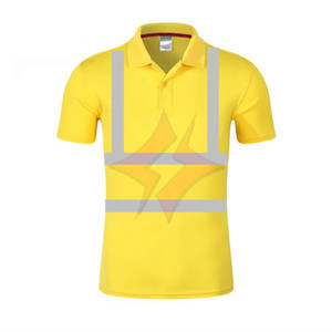 Camiseta Polo Impermeable de Alta Visibilidad ANSI Clase 1 con Características de Seguridad Reflectantes, Diseño de Cinta Reflectante, Color Personalizado - Product Image 1