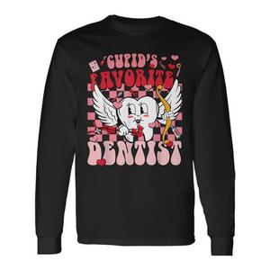 Camiseta de manga larga para asistente dental, favorita de Cupido, para el Día de San Valentín - Product Image 1
