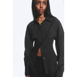 Vestido ajustado de popelina con corte en A y top tipo camisa, cómodo y elegante - Product Image 1