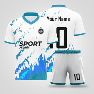 Wholesale Unisex Breathable Soccer Wear Custom Logo <b>Football</b> <b>Sets</b> for Adults Sublimated Sports Shirt with OEM Service - Product Image 1
