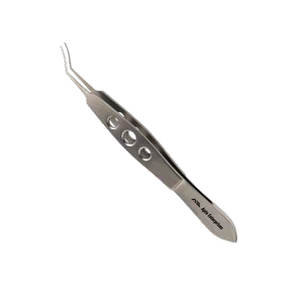 Pinzas de Lehner para Cirugía Ocular con Punta Angulada, Puntas Curvas y Delicadas para Agarre, 10.5 cm de Longitud, 13 mm, Uso Manual en Hospitales - Product Image 2