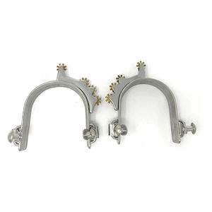 Éperons d'équitation en acier inoxydable de haute qualité personnalisables, réutilisables, pour usage vétérinaire, produits de sangle équine, prix bas, OEM - Product Image 2