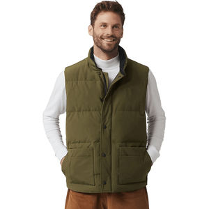 Gilet rembourré épais et léger pour homme Gilet chaud d'hiver coupe ajustée Vêtements décontractés pour les clubs de sport - Product Image 6