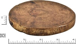 ชุดแผ่นรองแก้วไม้สักจากเปลือกไม้ธรรมชาติ 5 ชิ้น แผ่นรองแก้วไม้ทรงกลมสำหรับเครื่องดื่ม - Product Image 6