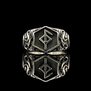 Anillo de <span class=keywords><strong>runa</strong></span> de mitología vikinga nórdica, símbolo de guardián de la salud, banda de acero inoxidable, regalo de joyería de cóctel Punk <span class=keywords><strong>para</strong></span> hombre a la moda <span class=keywords><strong>para</strong></span> él - Product Image 1