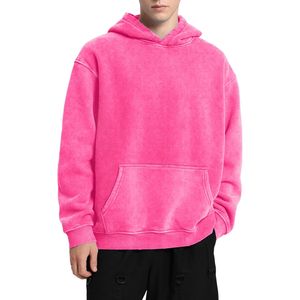 เสื้อฮู้ดดี้ผู้ชายผ้าคอตตอนหนานุ่มทรงโอเวอร์ไซส์แบบครอป รุ่น 2025 - Product Image 3