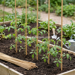 Strong Durable Natural Dry Bamboo Cendani Support Stakes <b>for</b> Climbing Plants Eco-friendly Custom Size <b>Garden</b> Decoration Plant - Product Image 5