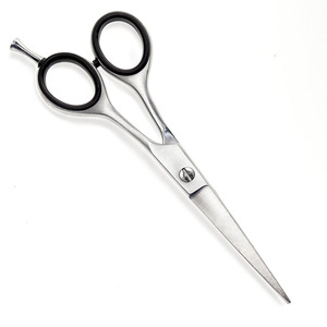 Ciseaux de coupe de cheveux de qualité chirurgicale finition Dall lame tranchante droite ciseaux de coupe de cheveux de bébé en acier allemand avec pochette - Product Image 4