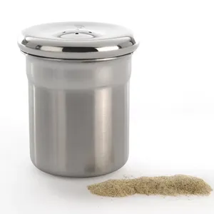 Wholesale Latest Design Metal Spice Jar and <b>Herb</b> Tools Salt & Pepper Shaker <b>for</b> Restaurant Table Top - Product Image 1