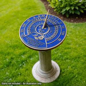 นาฬิกาแดดทองเหลือง สลักข้อความ ดีไซน์ทันสมัย เป็นมิตรกับสิ่งแวดล้อม ปรับเทียบสำหรับตำแหน่งของคุณ ของขวัญที่สมบูรณ์แบบสำหรับวันครบรอบ - Product Image 6