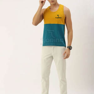 เสื้อกล้ามระบายอากาศสำหรับผู้ชายเสื้อกล้ามออกกำลังกาย - Product Image 5