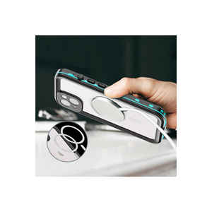 Funda de Silicona Suave con Diseño de Mármol, Impermeable y Resistente a Golpes para iPhone 14 Plus - Negra por SAFA 1-1 - Product Image 5