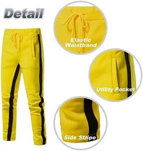 Nuevo Conjunto Deportivo Personalizado para Hombre de 2 Piezas, Estilo Urbano, Pantalones de Campana Apilados y Sudadera Corta con Capucha, Ropa Deportiva, Sudadera con Capucha de Araña - Product Image 6